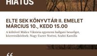 Könyvbemutató, Horváth Florencia: Hiátus 